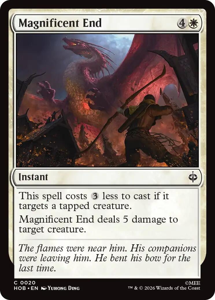 Image for Magnificent End (20) [The Hobbit] (HOB) - Magic: The Gathering