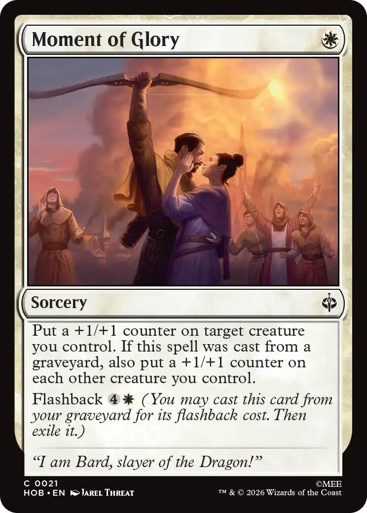 Image for Moment of Glory (21) [The Hobbit] (HOB) - Magic: The Gathering