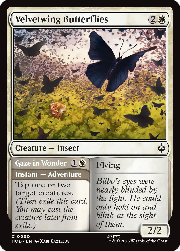 Image for Velvetwing Butterflies (30) [The Hobbit] (HOB) - Magic: The Gathering