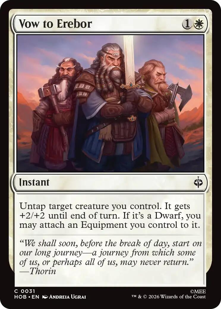 Image for Vow to Erebor (31) [The Hobbit] (HOB) - Magic: The Gathering