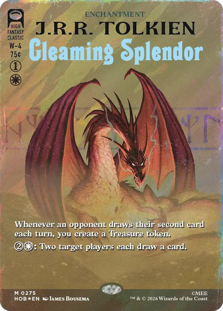 Image for Gleaming Splendor (Borderless) (Surge Foil) (275) [The Hobbit] (HOB) - Magic: The Gathering