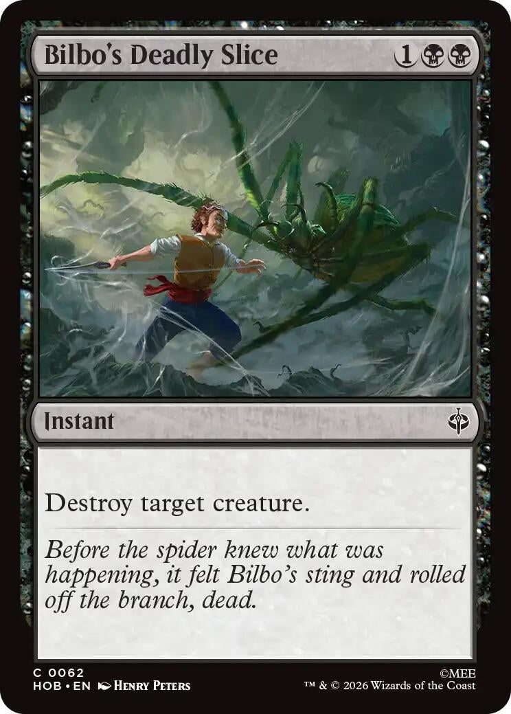 Image for Bilbo's Deadly Slice (62) [The Hobbit] (HOB) - Magic: The Gathering