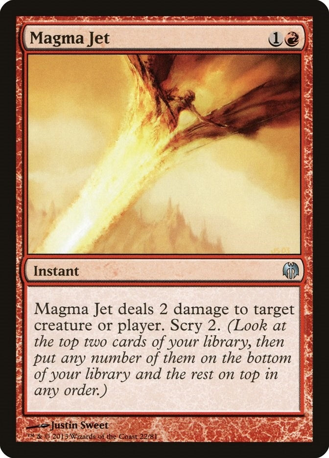 Image for Magma Jet (22) [Heroes vs. Monsters] - Magic: The Gathering