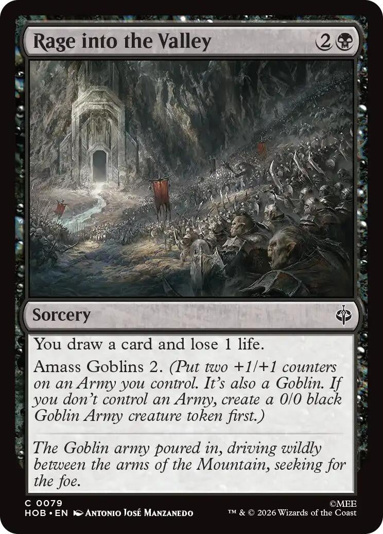 Image for Rage into the Valley (79) [The Hobbit] (HOB) - Magic: The Gathering