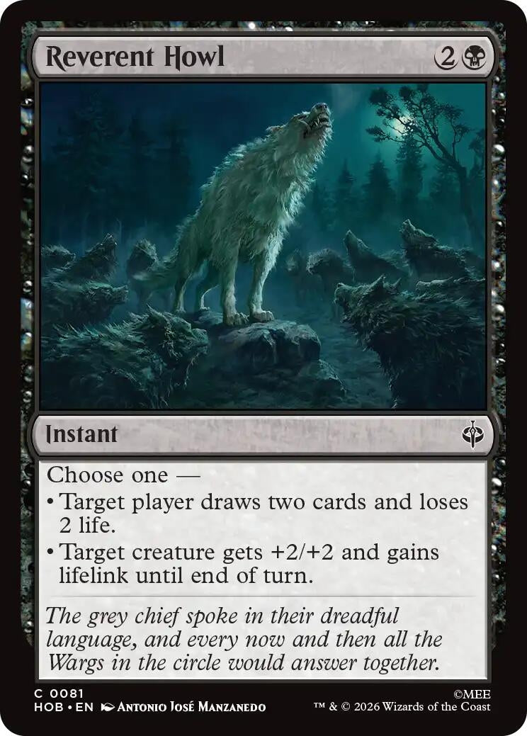 Image for Reverent Howl (81) [The Hobbit] (HOB) - Magic: The Gathering