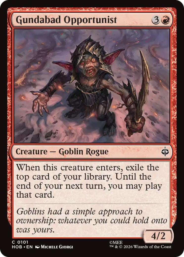 Image for Gundabad Opportunist (101) [The Hobbit] (HOB) - Magic: The Gathering
