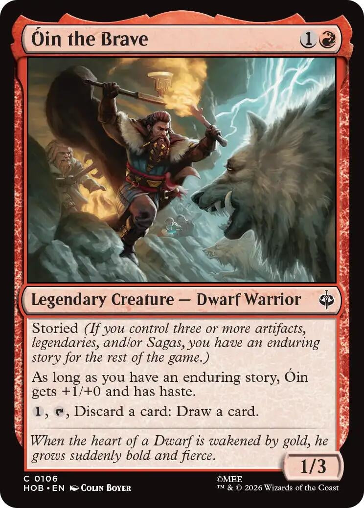 Image for Oin the Brave (106) [The Hobbit] (HOB) - Magic: The Gathering
