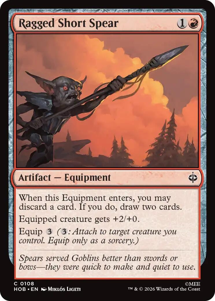 Image for Ragged Short Spear (108) [The Hobbit] (HOB) - Magic: The Gathering