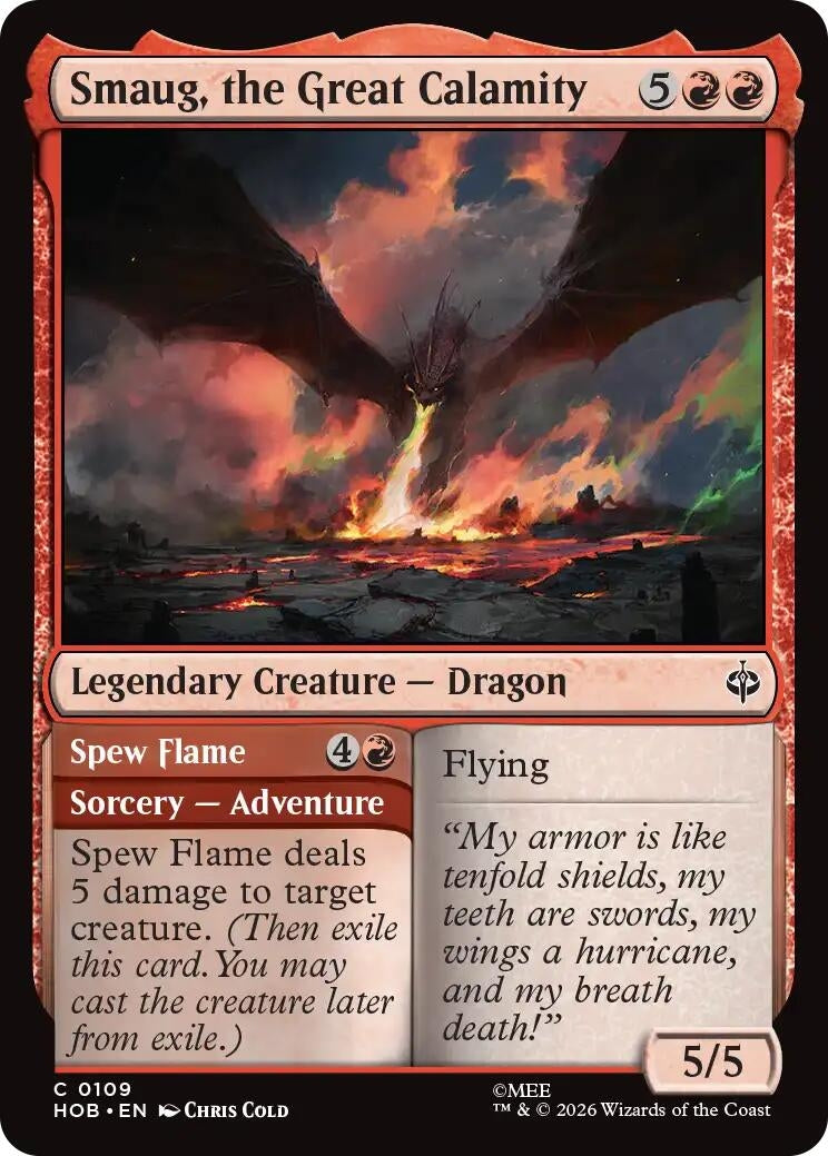 Image for Smaug, the Great Calamity (109) [The Hobbit] (HOB) - Magic: The Gathering