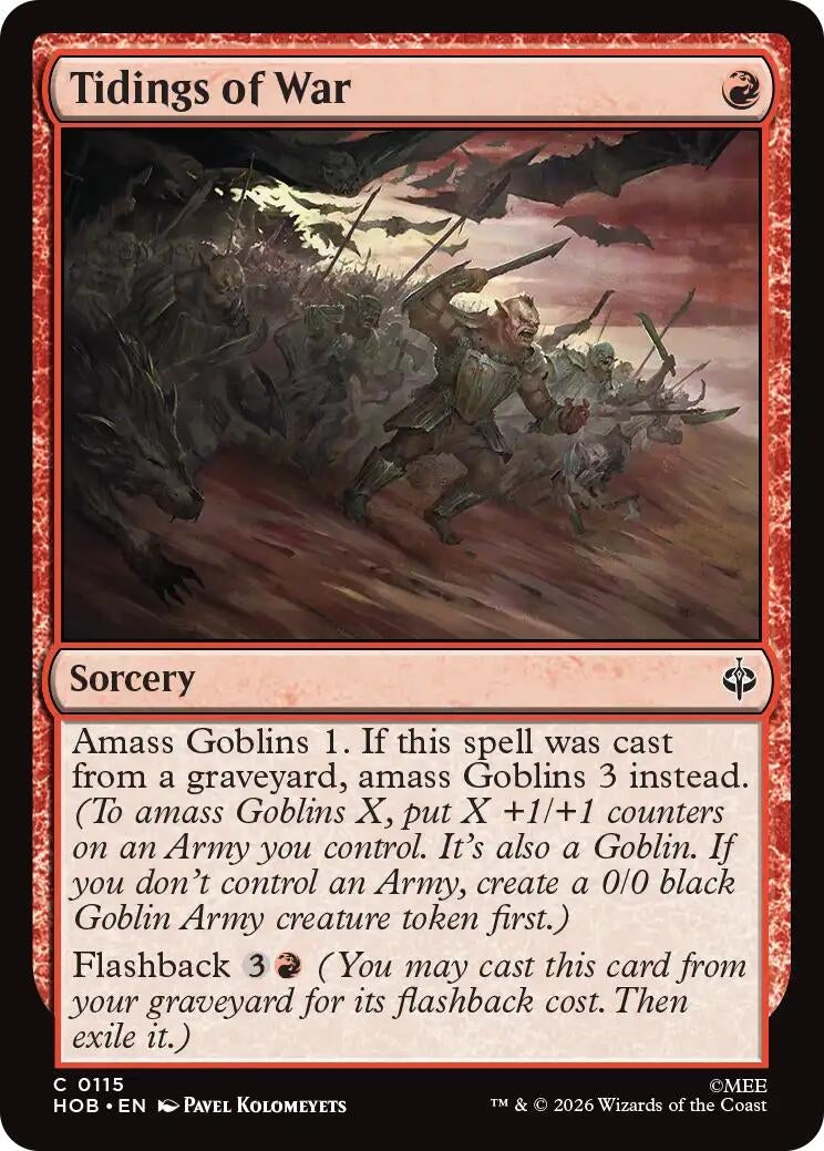 Image for Tidings of War (115) [The Hobbit] (HOB) - Magic: The Gathering