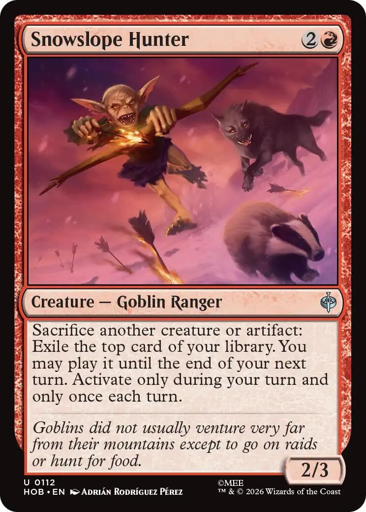 Image for Snowslope Hunter (112) [The Hobbit] (HOB) - Magic: The Gathering