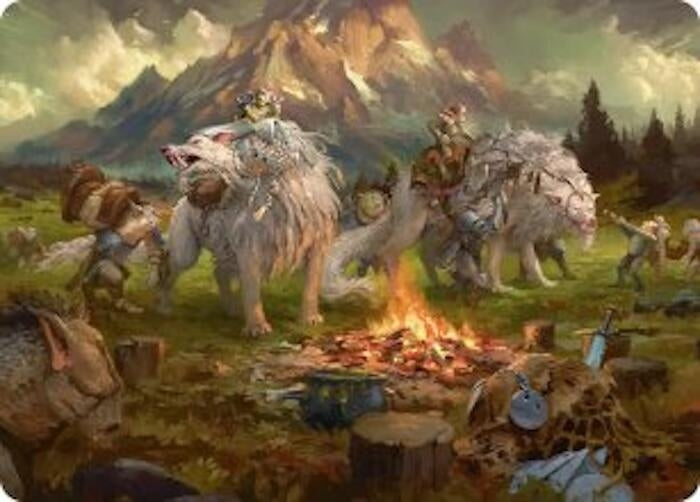 Image for Mount Gundabad Mobilizes Art Card (54) [Art Series: The Hobbit] (ASHOB) - Magic: The Gathering