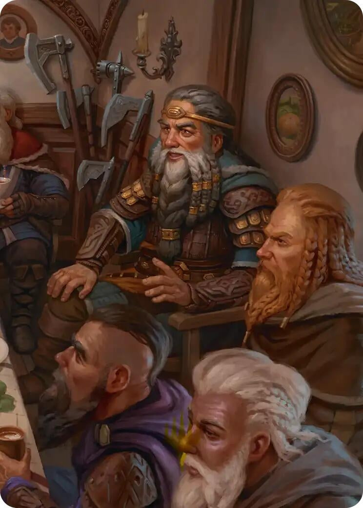 Image for Thorin, King of Durin's Folk Art Card (3/12) (3) [Art Series: The Hobbit] (ASHOB) - Magic: The Gathering
