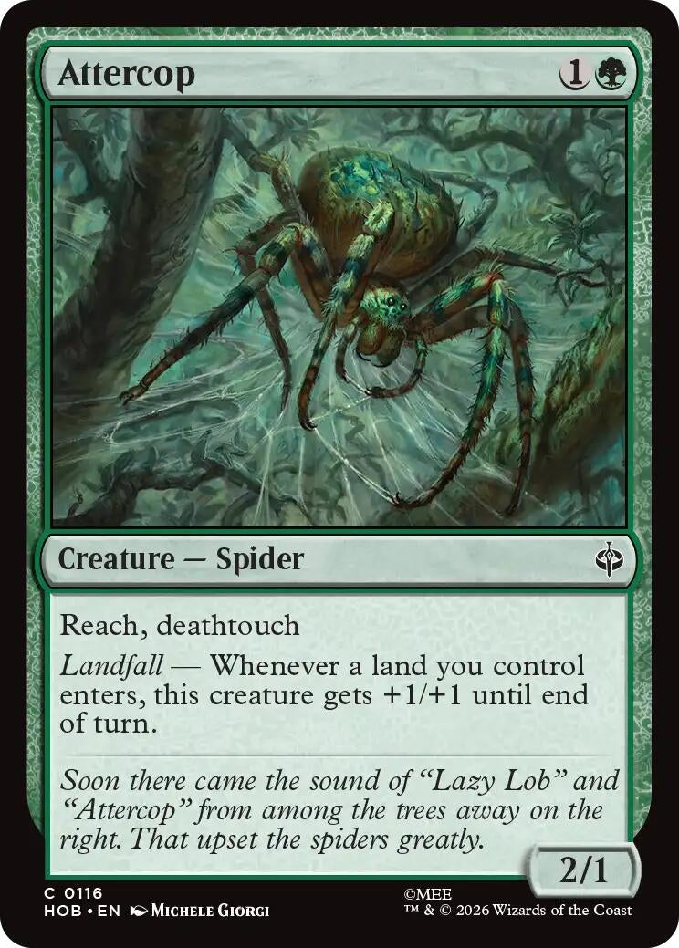 Image for Attercop (116) [The Hobbit] (HOB) - Magic: The Gathering