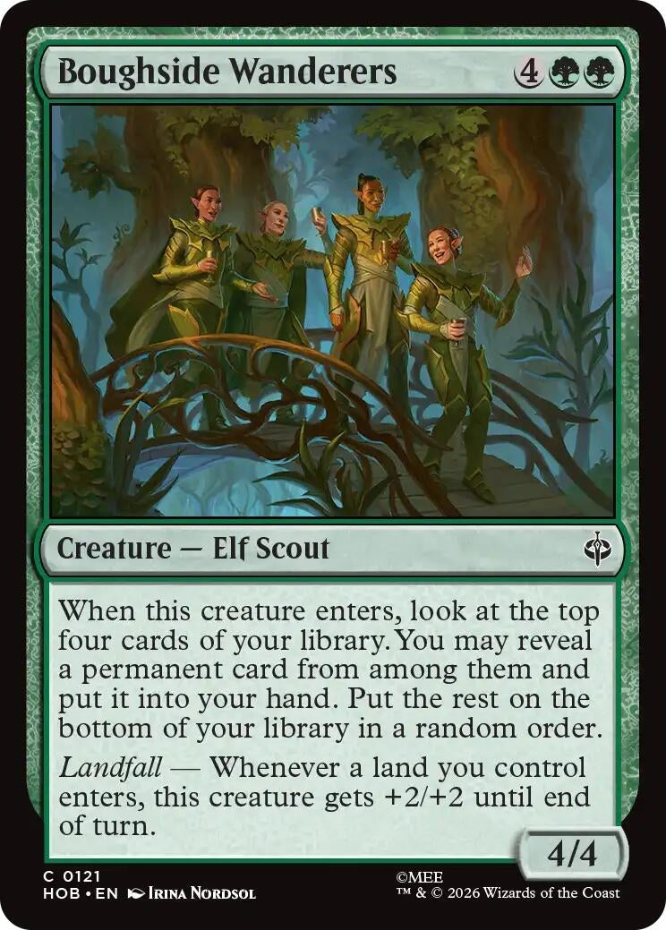 Image for Boughside Wanderers (121) [The Hobbit] (HOB) - Magic: The Gathering