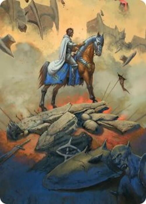 Image for Aragorn, the Uniter Art Card (34) [Art Series: The Hobbit] (ASHOB) - Magic: The Gathering