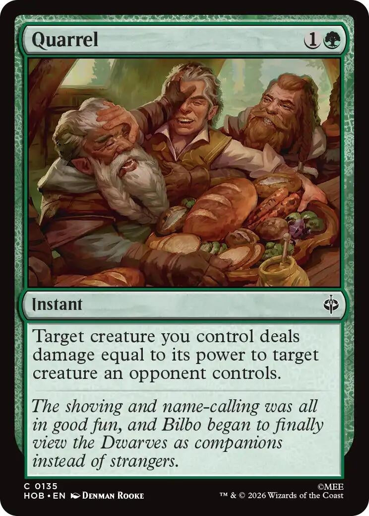 Image for Quarrel (135) [The Hobbit] (HOB) - Magic: The Gathering