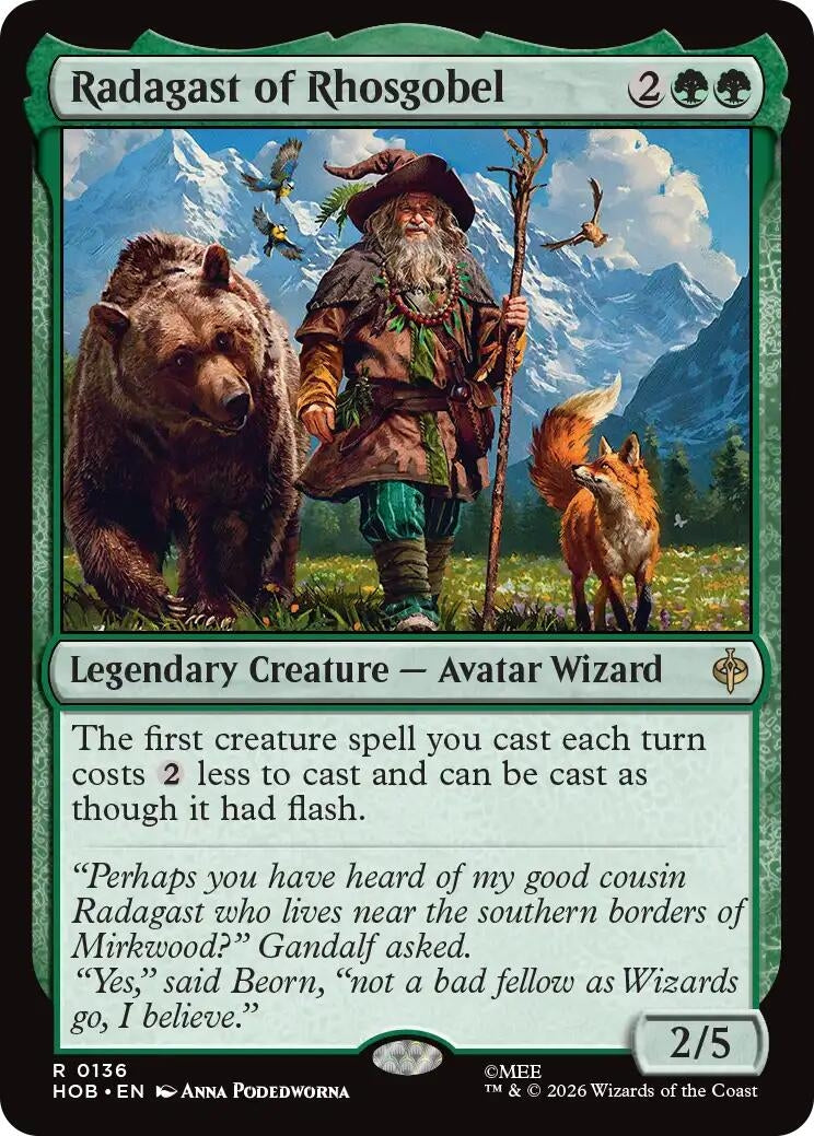 Image for Radagast of Rhosgobel (136) [The Hobbit] (HOB) - Magic: The Gathering