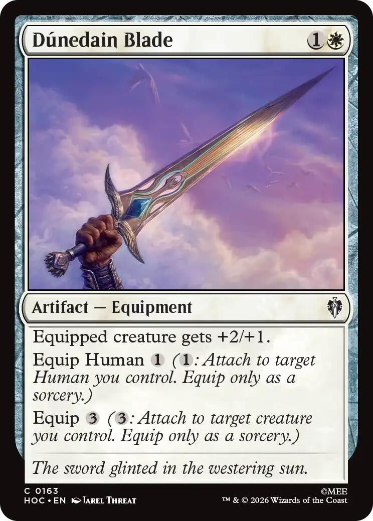 Image for Dunedain Blade (163) [The Hobbit: Eternal-Legal] (HOC) - Magic: The Gathering