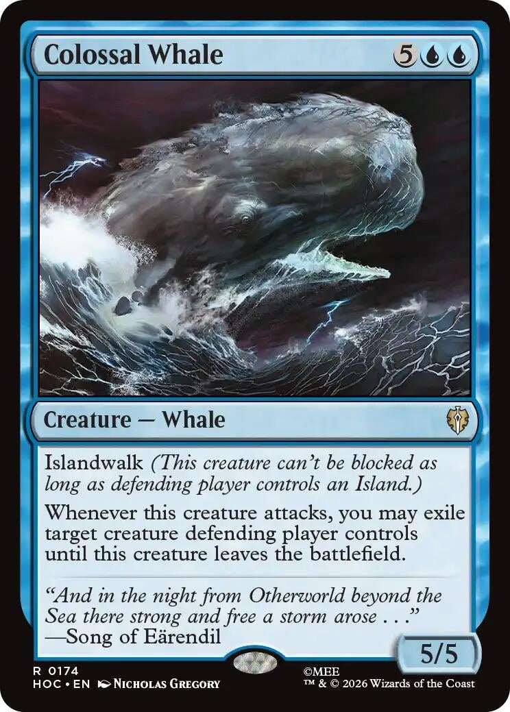 Image for Colossal Whale (174) [The Hobbit: Eternal-Legal] (HOC) - Magic: The Gathering