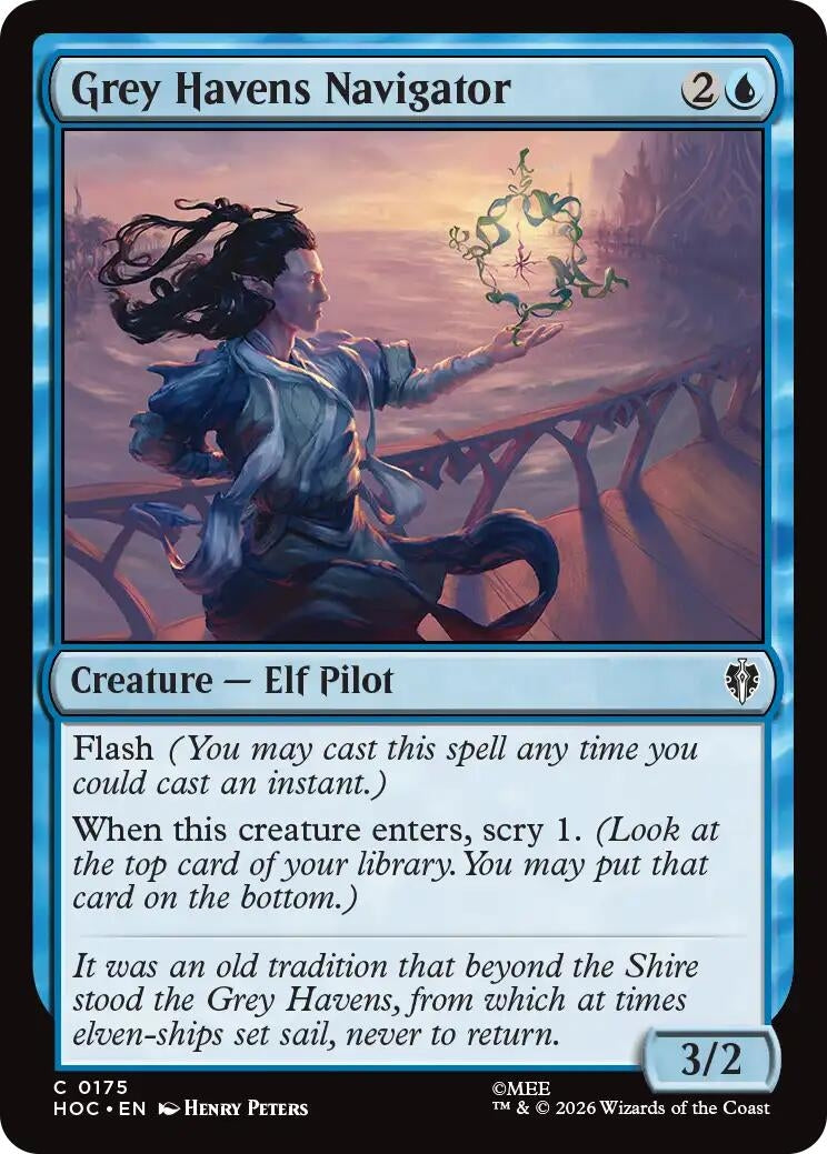 Image for Grey Havens Navigator (175) [The Hobbit: Eternal-Legal] (HOC) - Magic: The Gathering