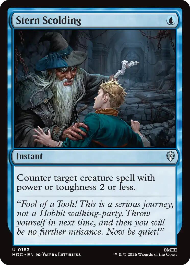 Image for Stern Scolding (183) [The Hobbit: Eternal-Legal] (HOC) - Magic: The Gathering