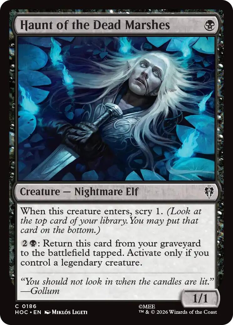Image for Haunt of the Dead Marshes (186) [The Hobbit: Eternal-Legal] (HOC) - Magic: The Gathering