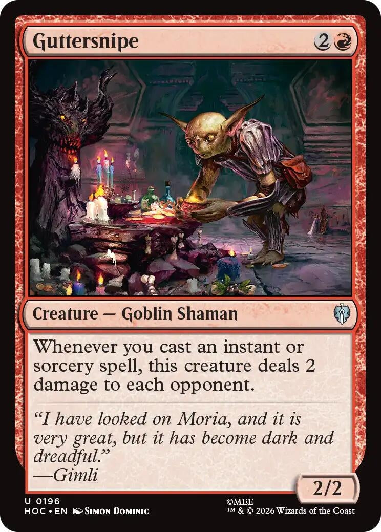 Image for Guttersnipe (196) [The Hobbit: Eternal-Legal] (HOC) - Magic: The Gathering