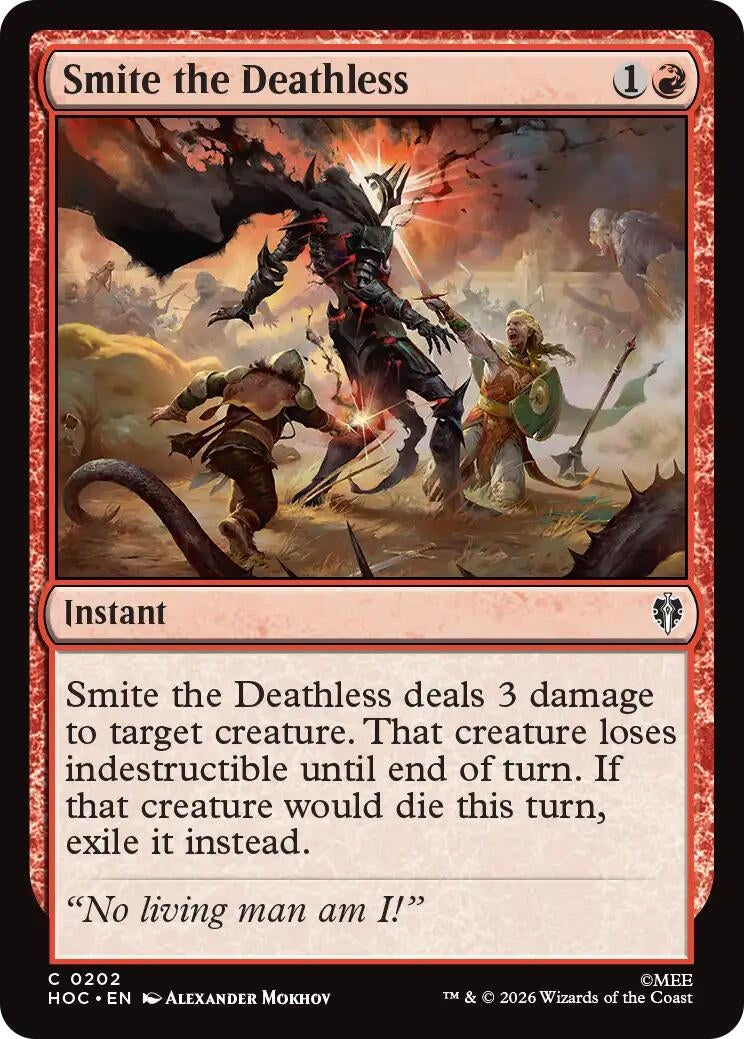 Image for Smite the Deathless (202) [The Hobbit: Eternal-Legal] (HOC) - Magic: The Gathering