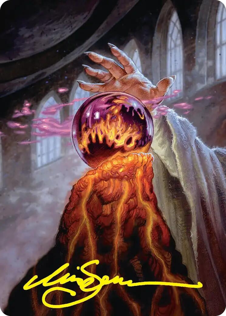 Image for Palantir of Orthanc Art Card (Gold-Stamped Signature) (37) [Art Series: The Hobbit] (ASHOB) - Magic: The Gathering