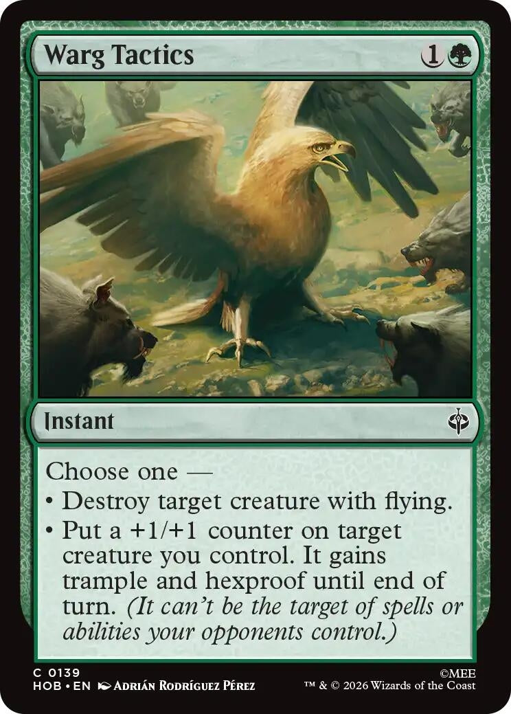 Image for Warg Tactics (139) [The Hobbit] (HOB) - Magic: The Gathering