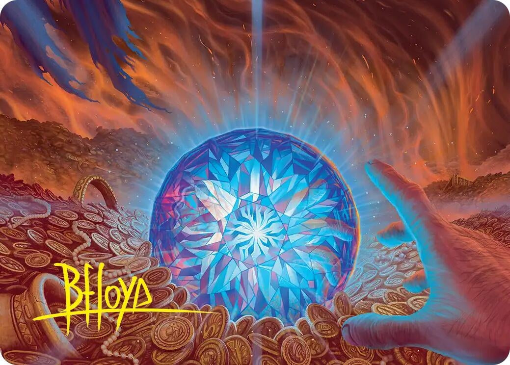 Image for The Arkenstone Art Card (Gold-Stamped Signature) (44) [Art Series: The Hobbit] (ASHOB) - Magic: The Gathering
