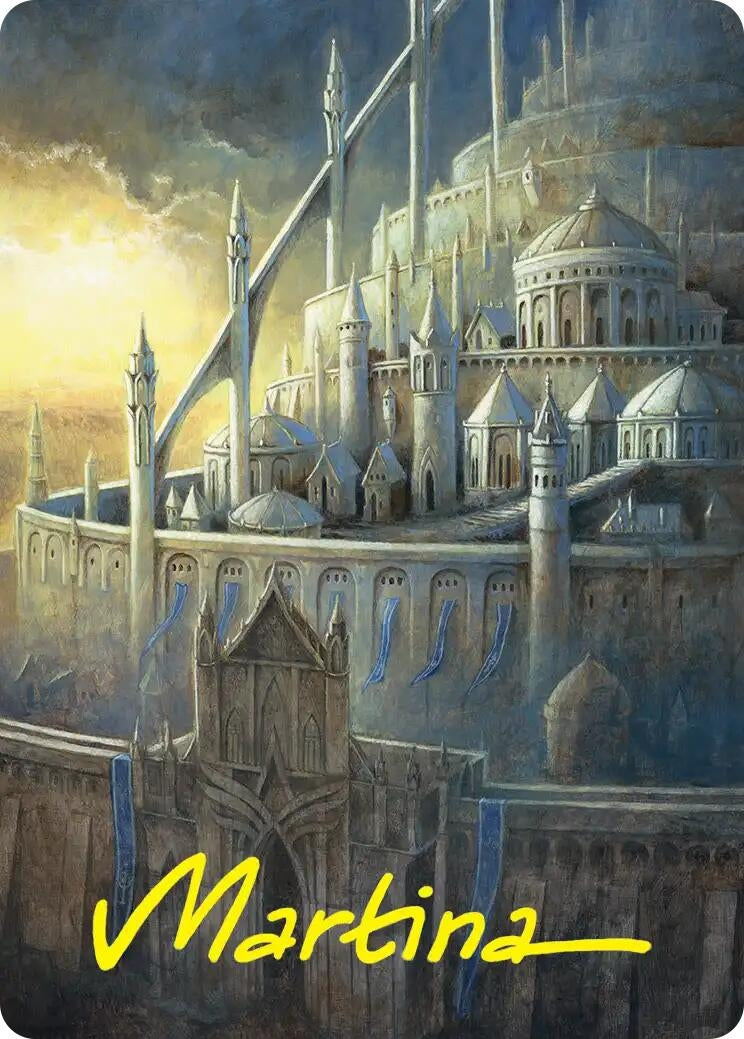 Image for Minas Tirith Art Card (Gold-Stamped Signature) (38) [Art Series: The Hobbit] (ASHOB) - Magic: The Gathering