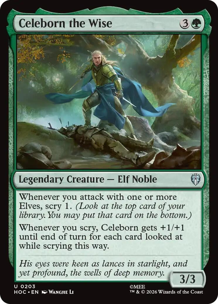 Image for Celeborn the Wise (203) [The Hobbit: Eternal-Legal] (HOC) - Magic: The Gathering