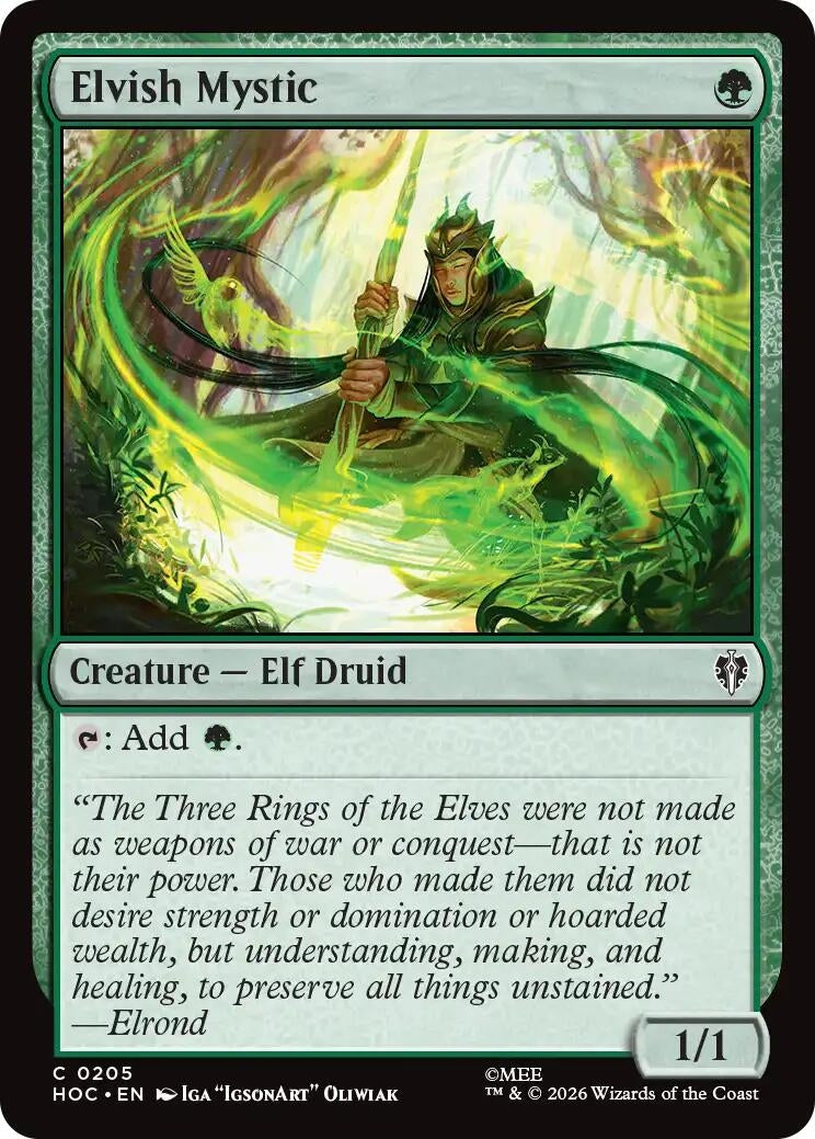 Image for Elvish Mystic (205) [The Hobbit: Eternal-Legal] (HOC) - Magic: The Gathering
