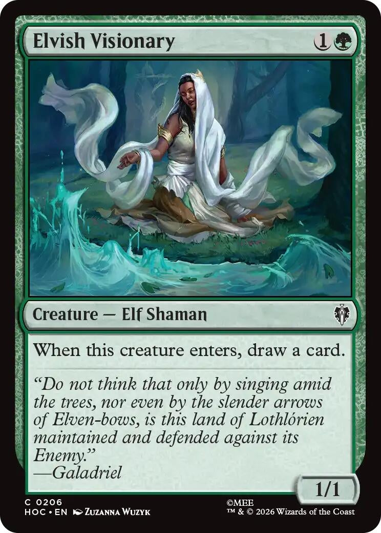 Image for Elvish Visionary (206) [The Hobbit: Eternal-Legal] (HOC) - Magic: The Gathering