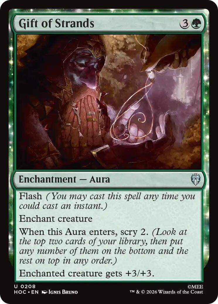 Image for Gift of Strands (208) [The Hobbit: Eternal-Legal] (HOC) - Magic: The Gathering