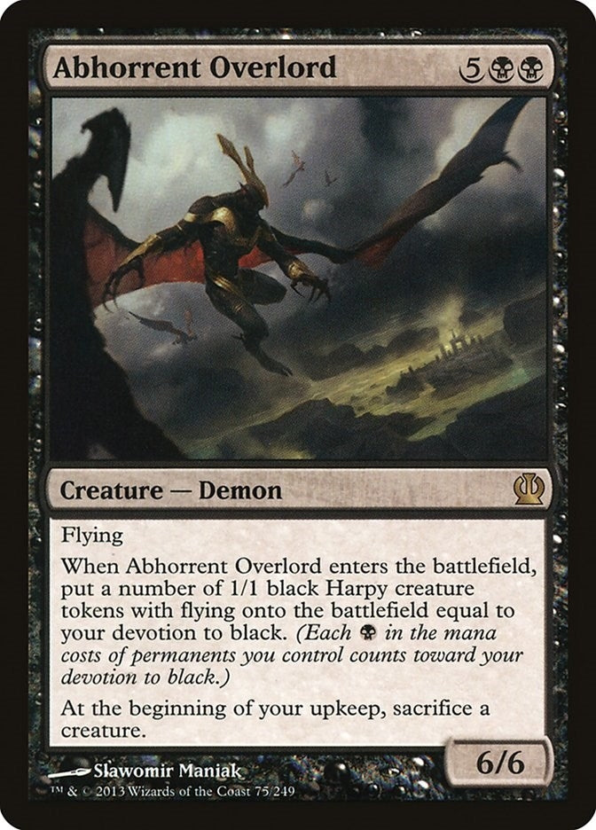 Image for Abhorrent Overlord (75) [Theros] - Magic: The Gathering