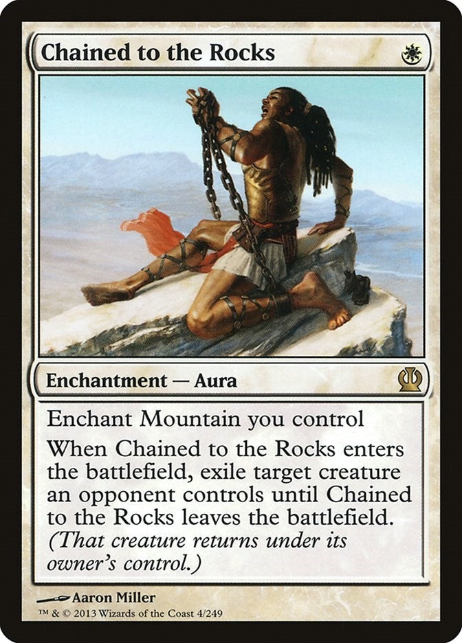Image for Chained to the Rocks (4) [Theros] - Magic: The Gathering