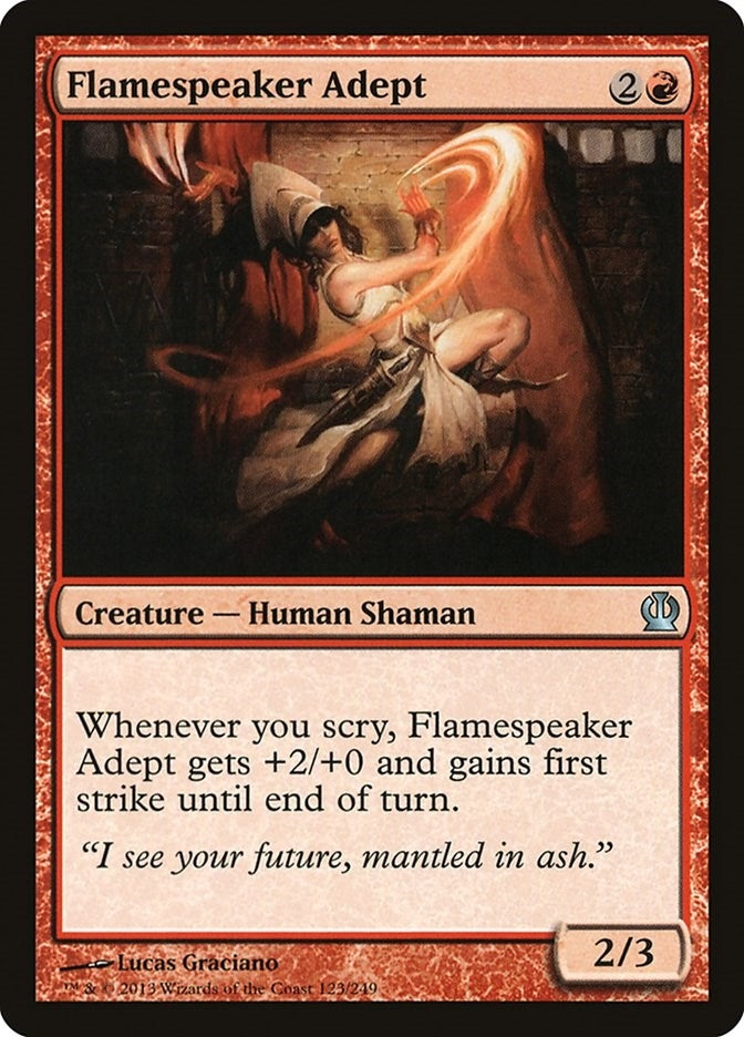 Image for Flamespeaker Adept (123) [Theros] - Magic: The Gathering
