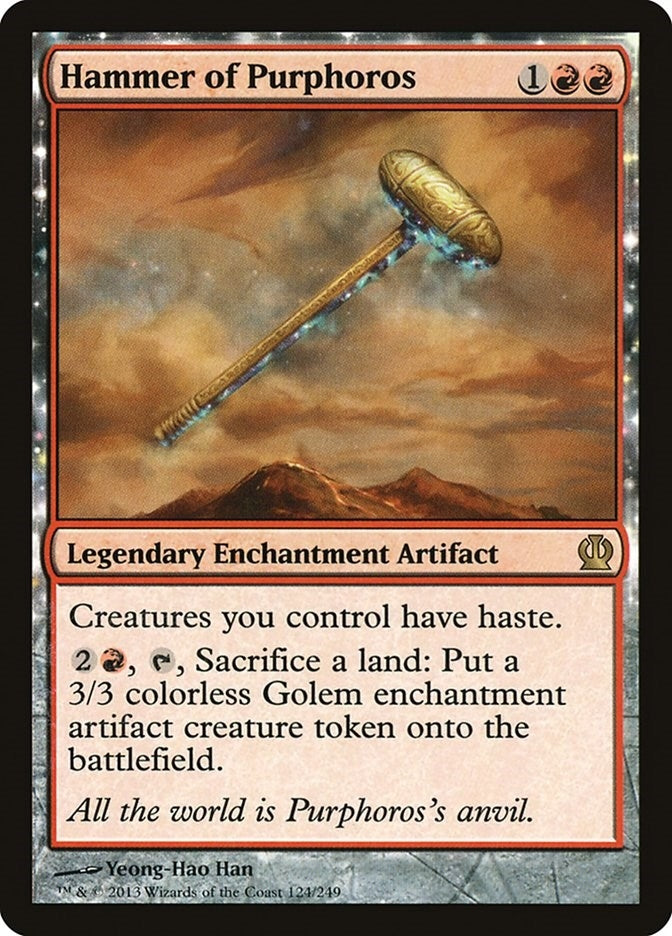 Image for Hammer of Purphoros (124) [Theros] - Magic: The Gathering