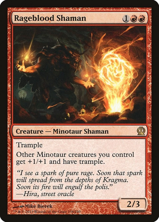 Image for Rageblood Shaman (138) [Theros] - Magic: The Gathering