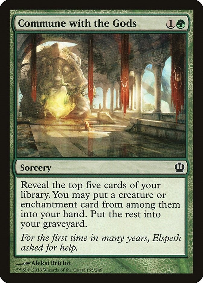 Image for Commune with the Gods (155) [Theros] - Magic: The Gathering