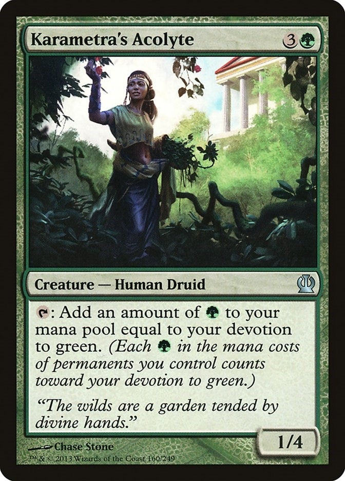 Image for Karametra's Acolyte (160) [Theros] - Magic: The Gathering
