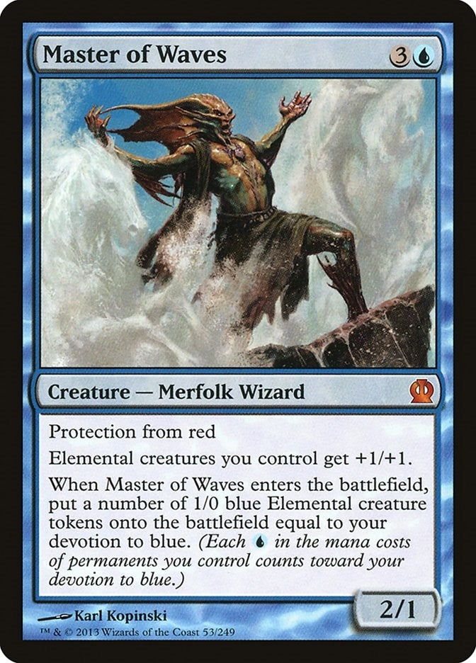 Image for Master of Waves (53) [Theros] - Magic: The Gathering