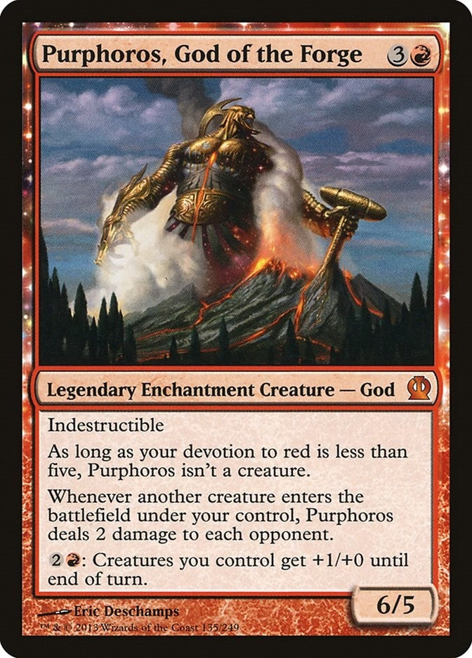 Image for Purphoros, God of the Forge (135) [Theros] - Magic: The Gathering