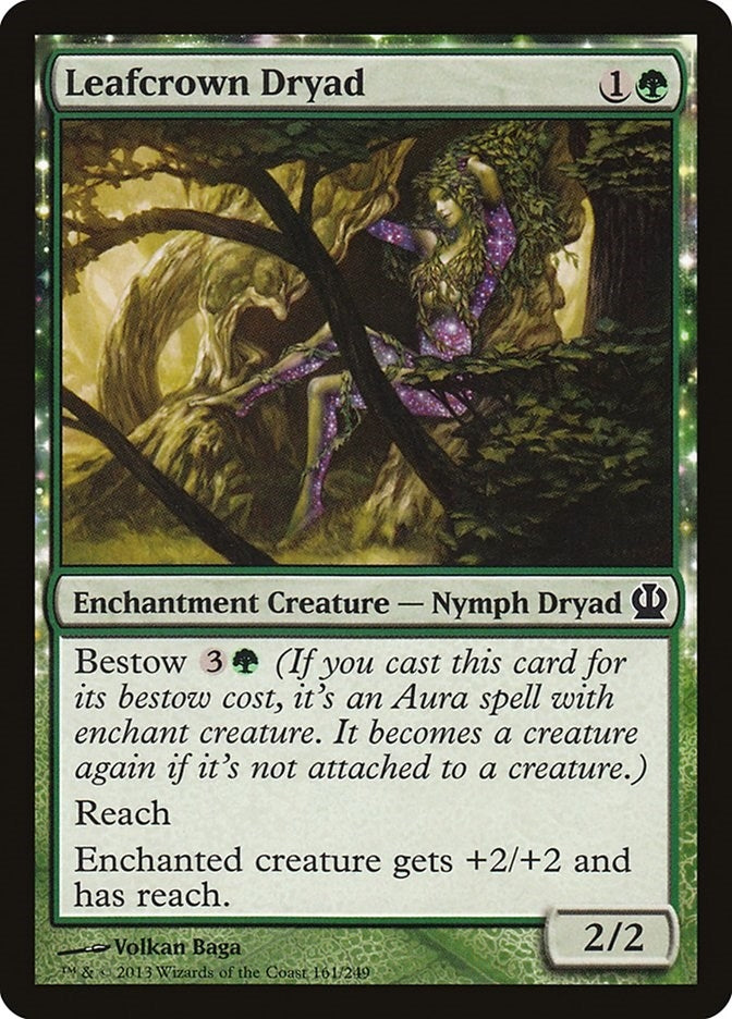 Image for Leafcrown Dryad (161) [Theros] - Magic: The Gathering