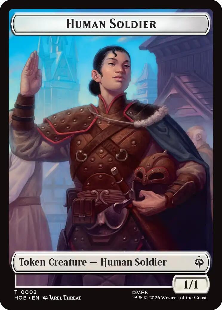 Image for Human Soldier // Goblin Army (0004) Double-Sided Token (2 // 4) [The Hobbit] (HOB) - Magic: The Gathering