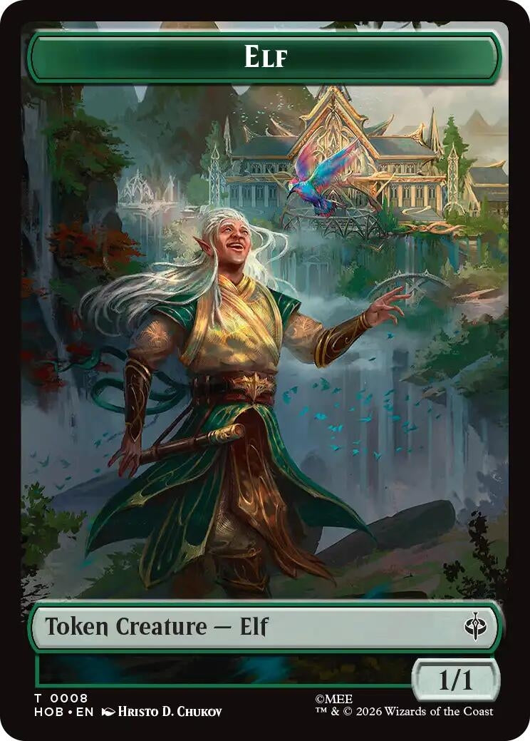 Image for Elf // Treasure (0013) Double-Sided Token (8 // 13) [The Hobbit] (HOB) - Magic: The Gathering