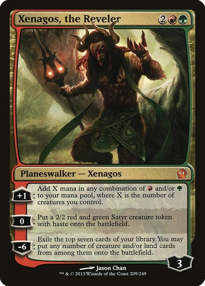 Image for Xenagos, the Reveler (209) [Theros] - Magic: The Gathering
